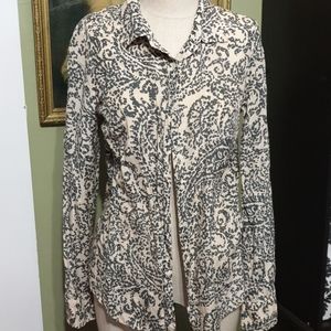 J crew the perfect shirt silk blend size